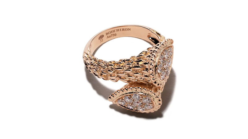 Красивые обручальные кольца из розового золота