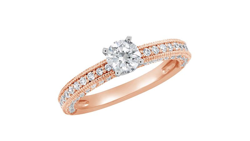 Популярные обручальные кольца из розового золота
