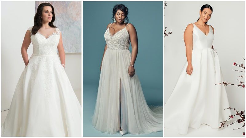 40 модных свадебных платьев для полных невест