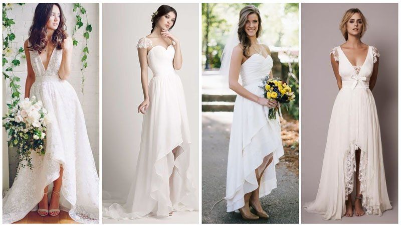 Лучшие идеи повседневных свадебных платьев с простым кроем для невест