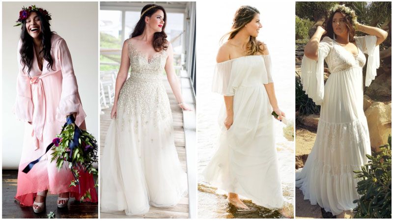 Самые популярные стильные богемные свадебные платья 2022 года