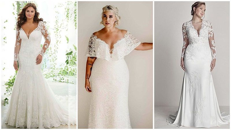 40 модных свадебных платьев для полных невест