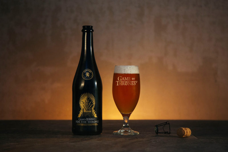 Пиво и бокал с изображением заставки Игра престолов