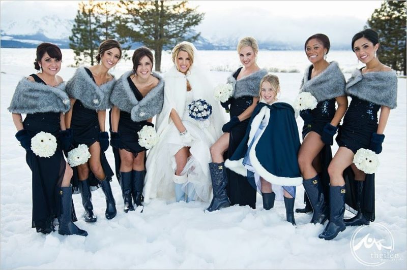 Образ гостей на зимней свадьбе