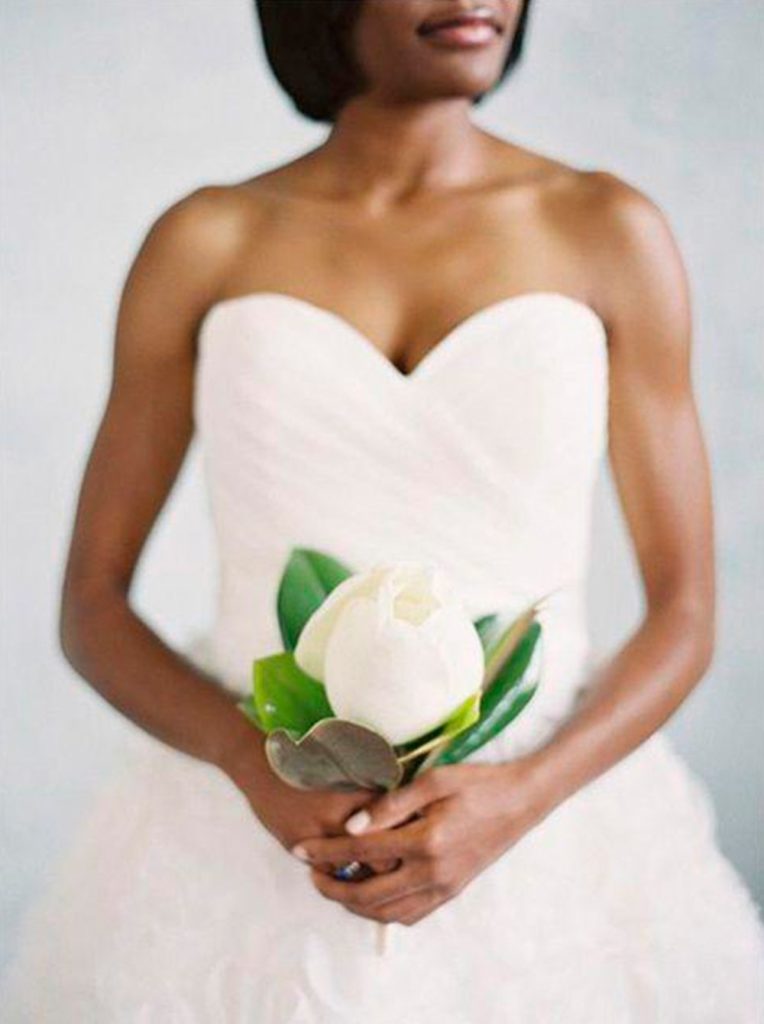 Букет свадебный из одного цветка