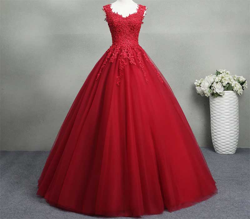 Красное свадебное платье 2023