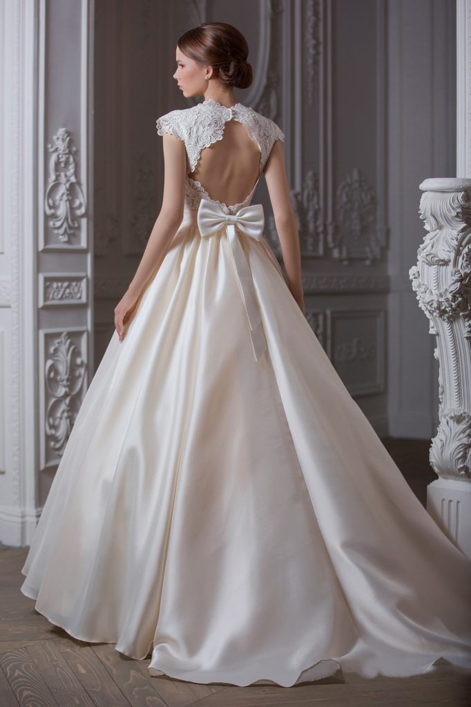 Свадебное платье с бантом – изящно, романтично, роскошно