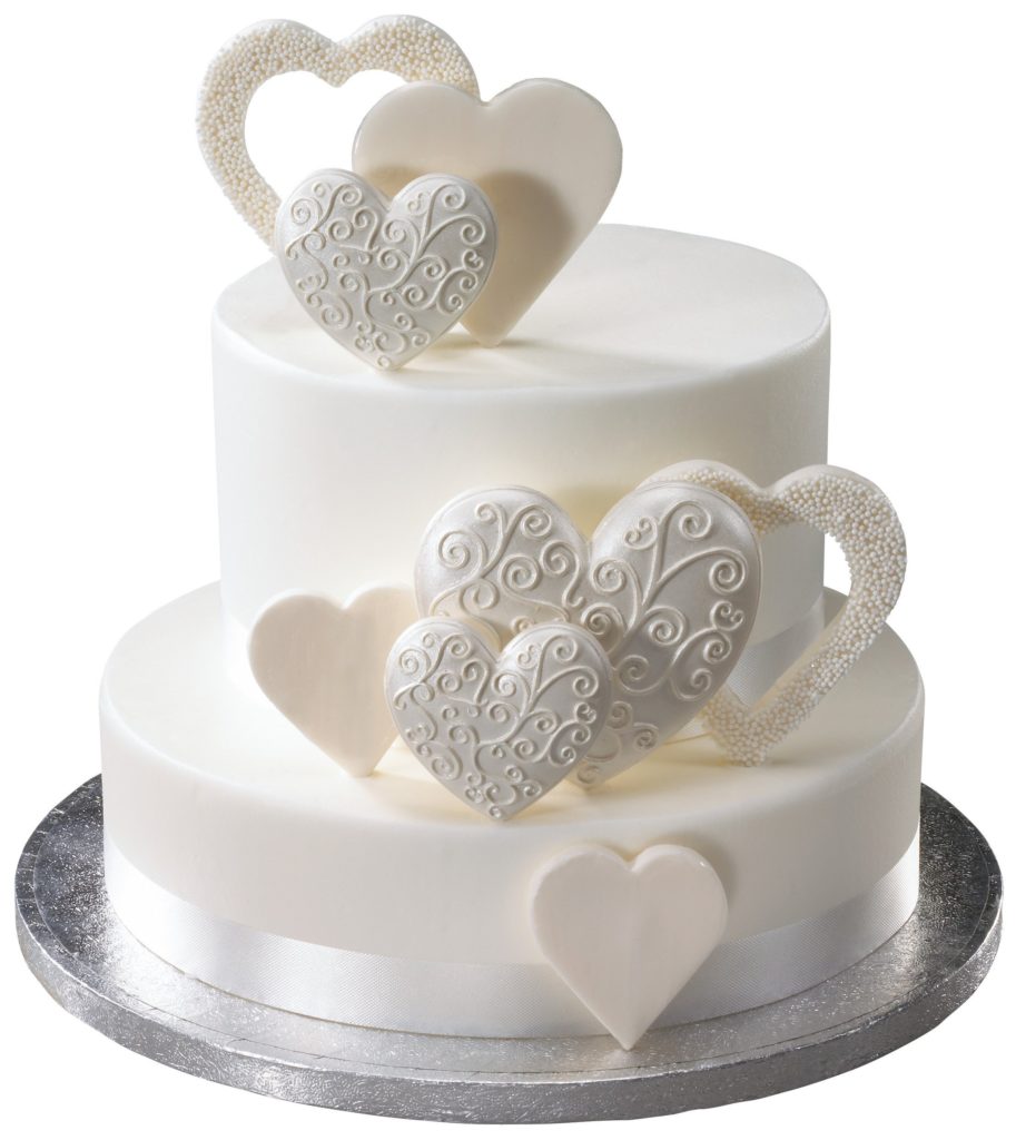 Торт на годовщину свадьбы с мастикой