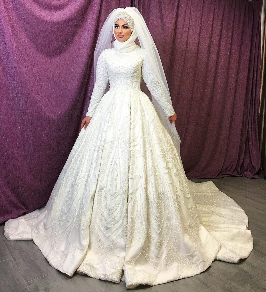 Декор мусульманского свадебного платья