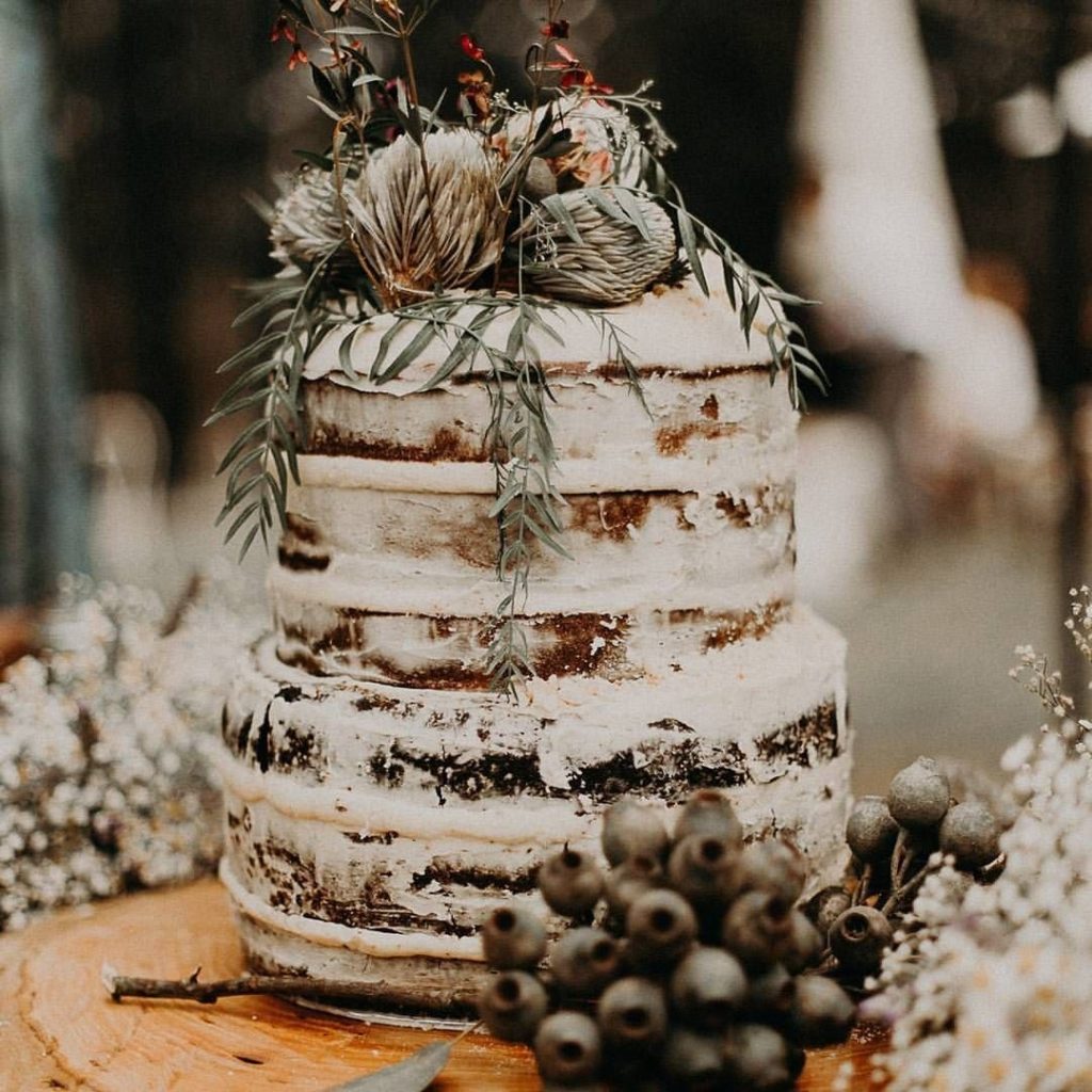 Торт на свадьбу в стиле бохо