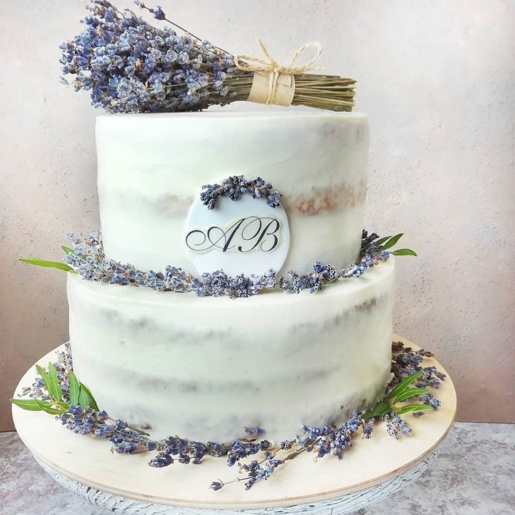 Торт на свадьбу в стиле Прованс