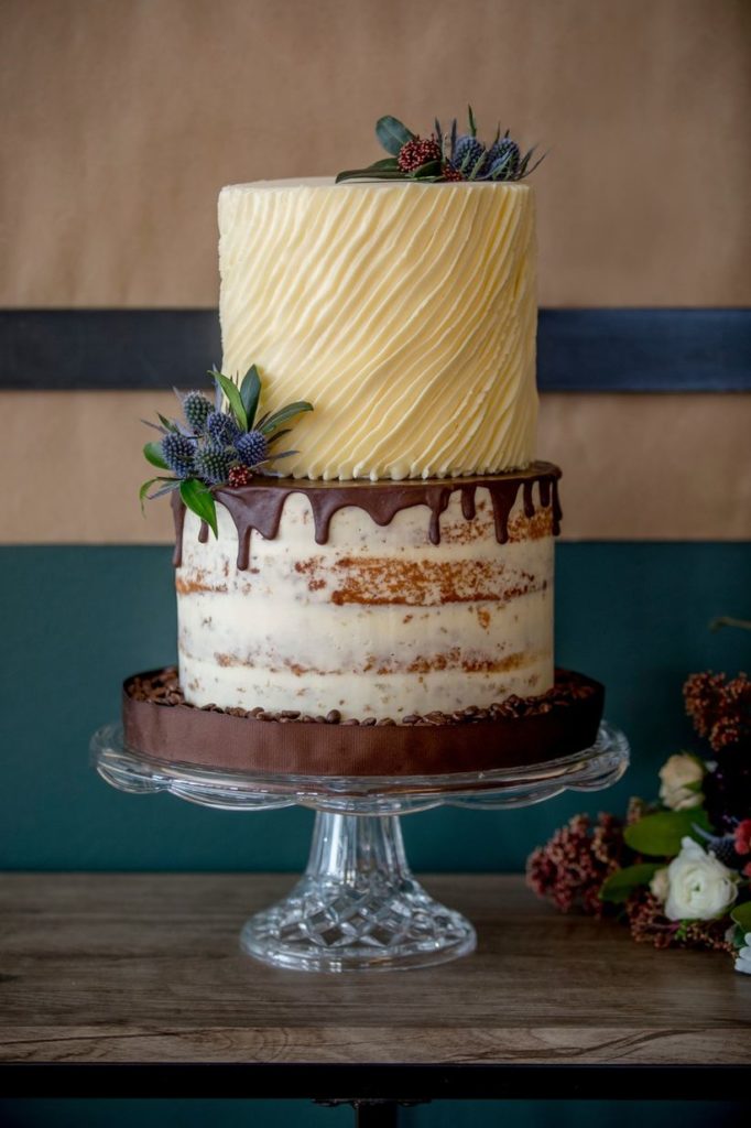 Свадебный торт с текстурой