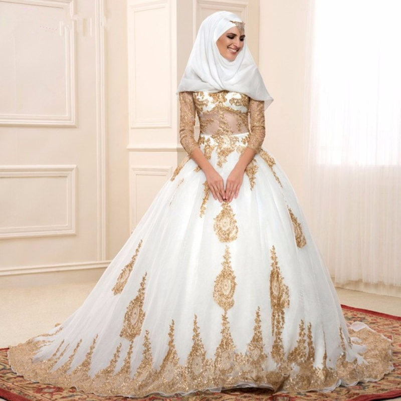 Традиционное мусульманское свадебное платье