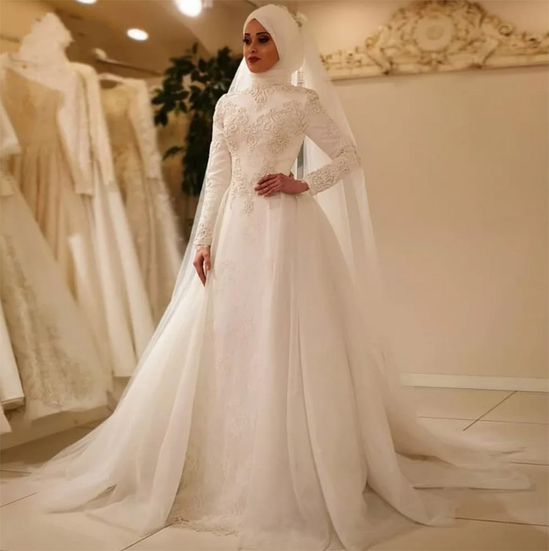 Традиционное мусульманское свадебное платье