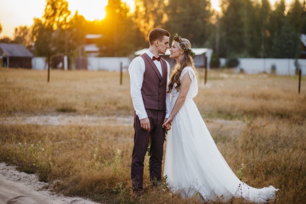 Жених на свадьбу в стиле рустик