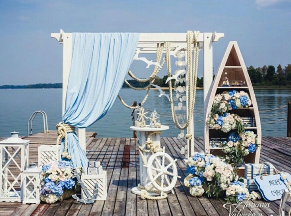 Свадебная арка морская
