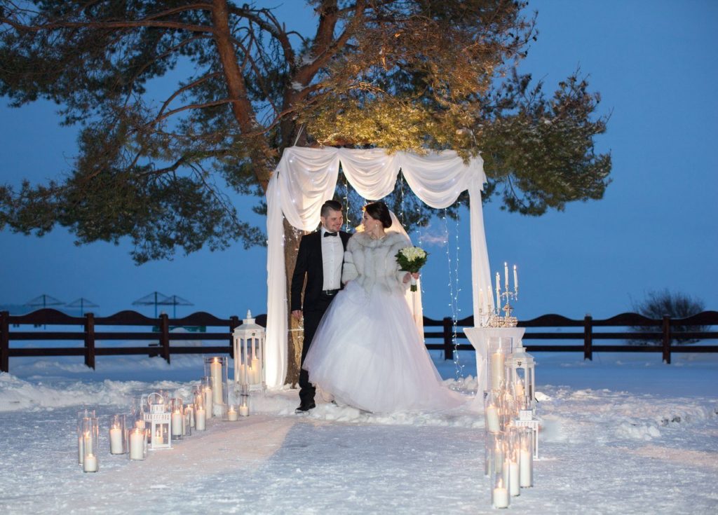 свадебная арка зимняя